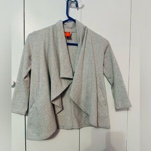 Joe Fresh Light Gray kids Drape Cardigan
